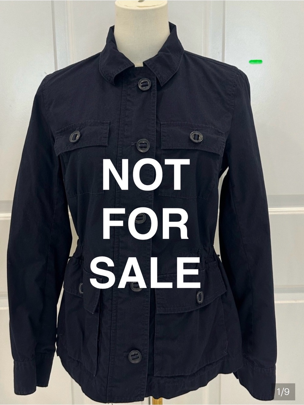 NOT FOR SALE
Talbots Navy Button-Front Utility Jacket 100% Cotton